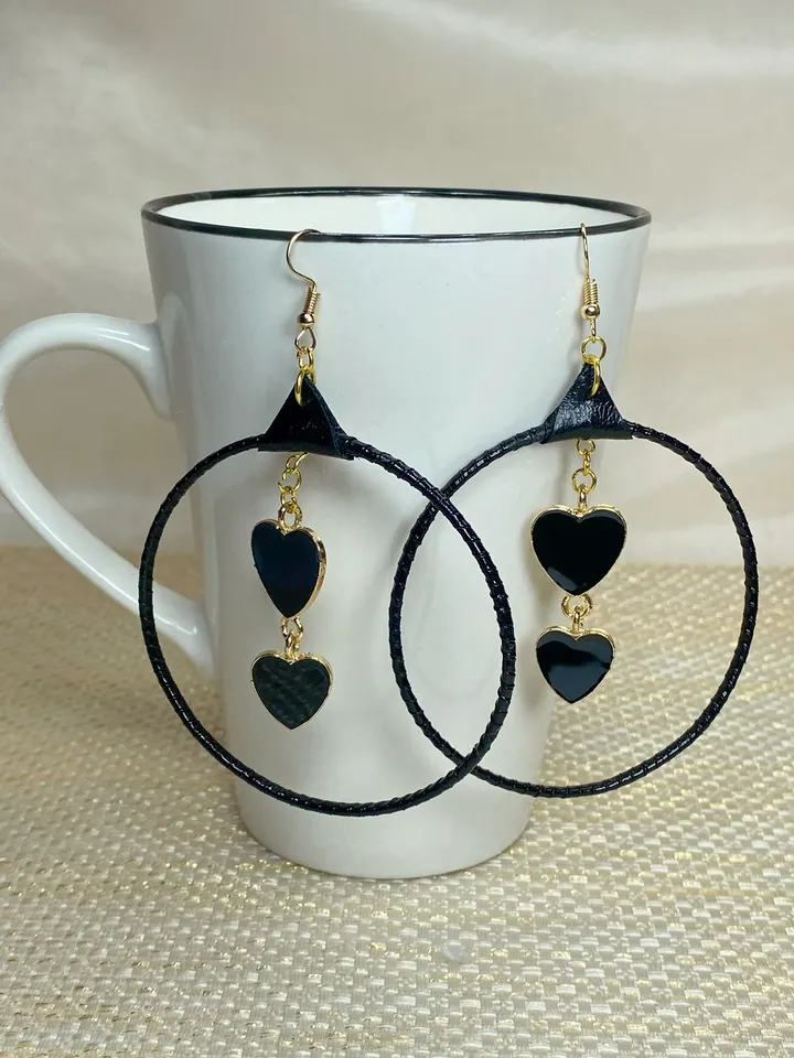 Handmade ring earrings. Bijouterie.
