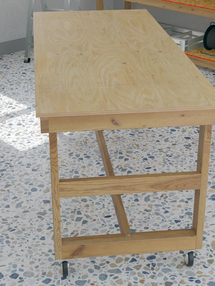 DIY Mobile Folding Work Bench Plans, PDF