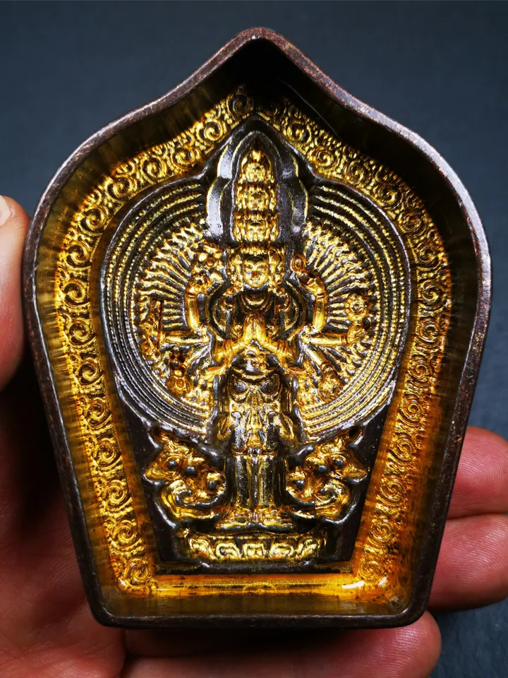 Gandhanra Tibetan Buddha Statue Mold,1000 Arms Avalokitesvara Tsa Tsa,Copper Mould For Making Clay Buddha Statue,Tsha Tsha