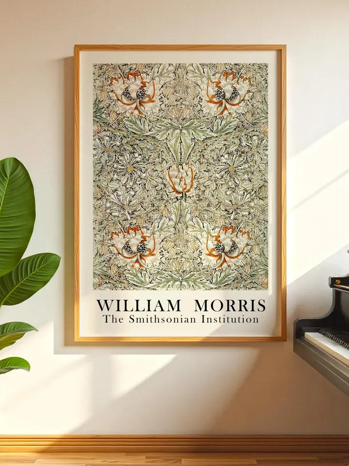 William Morris Wall Art, Vintage Botanical Print, Floral Poster Arts Decor, Digital Download, William Morris Print Digital Download 009
