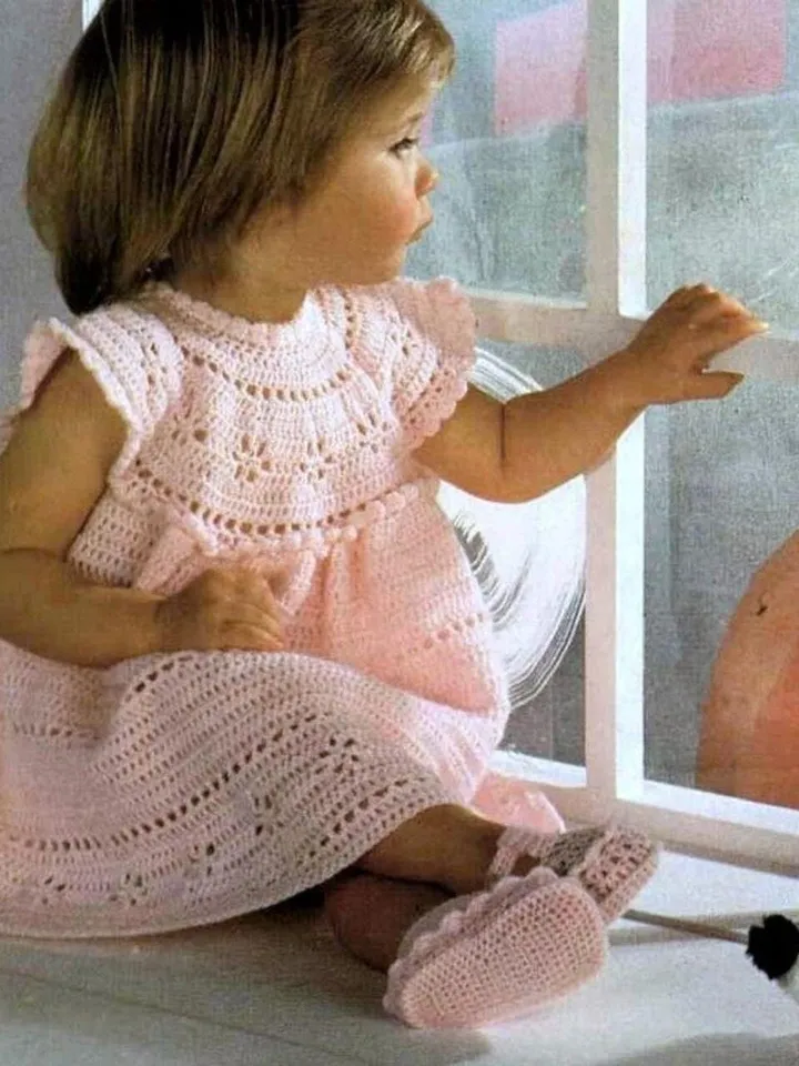 Baby Dress crochet pattern, baby pattern crochet, girl baby dress Pattern, lace dress pattern pdf