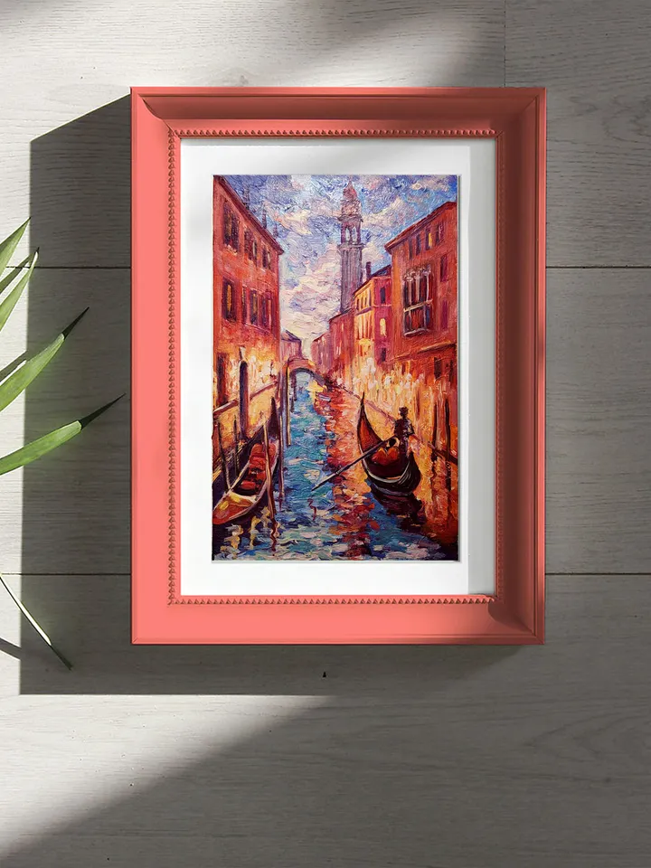 Venice Oil Painting Italy Cityscape Originsl Art by 8x6 inch