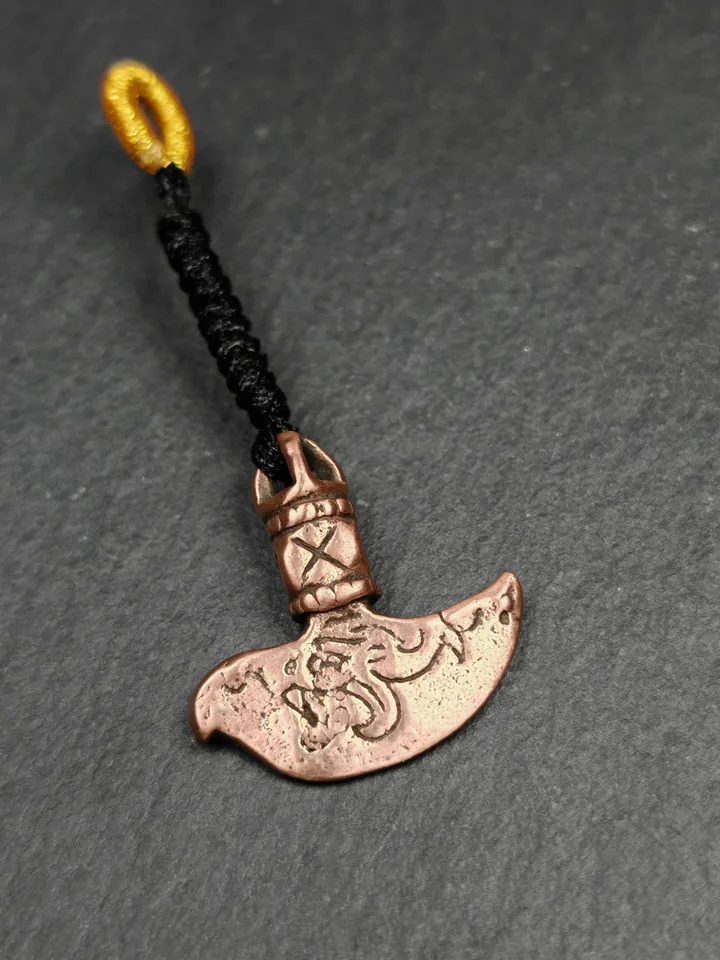 Delicate Small Kartika Amulet (Knife of the dakinis),Gandhanra Antique Tibetan Buddhism Protective Charm Pendant,22×22mm