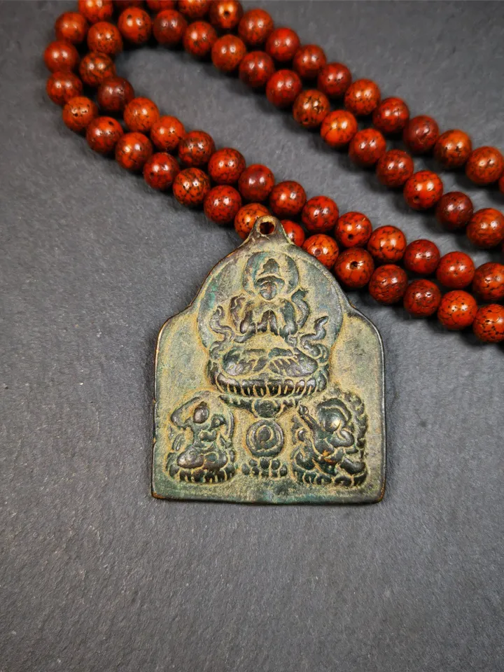 Gandhanra Tibetan Buddha Statue,Three Great Bodhisattvas,Chenrezig,Manjushri,Vajrapani,40 Years Old