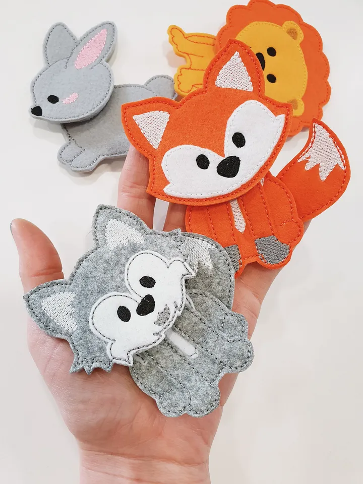 ITH Felt Animal Mix and Match Puzzle Embroidery Pattern, Build an Animal Creative Toy Design, 4x4 Digital File
