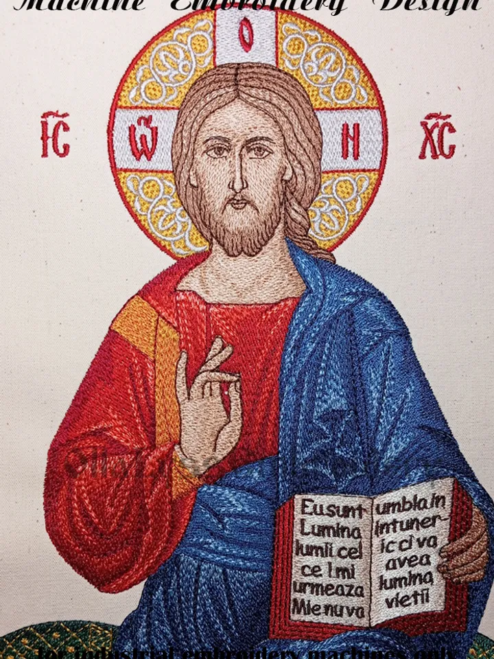Christ in Glory embroidery design