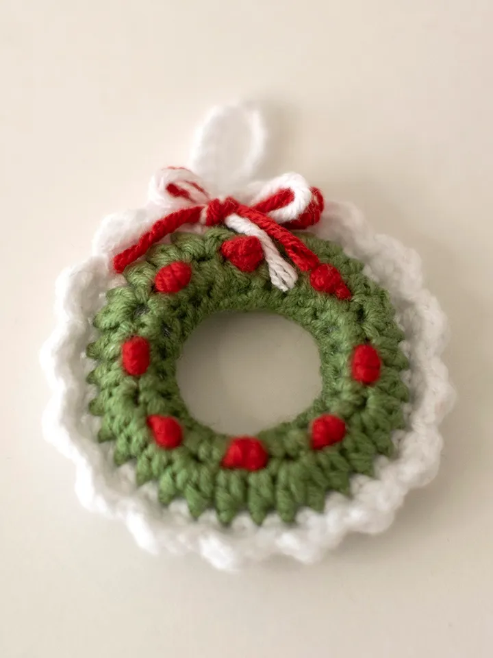 Cute Christmas stocking and wreath car accessory for women, rear view mirror charm, car pendant, winter car hanging