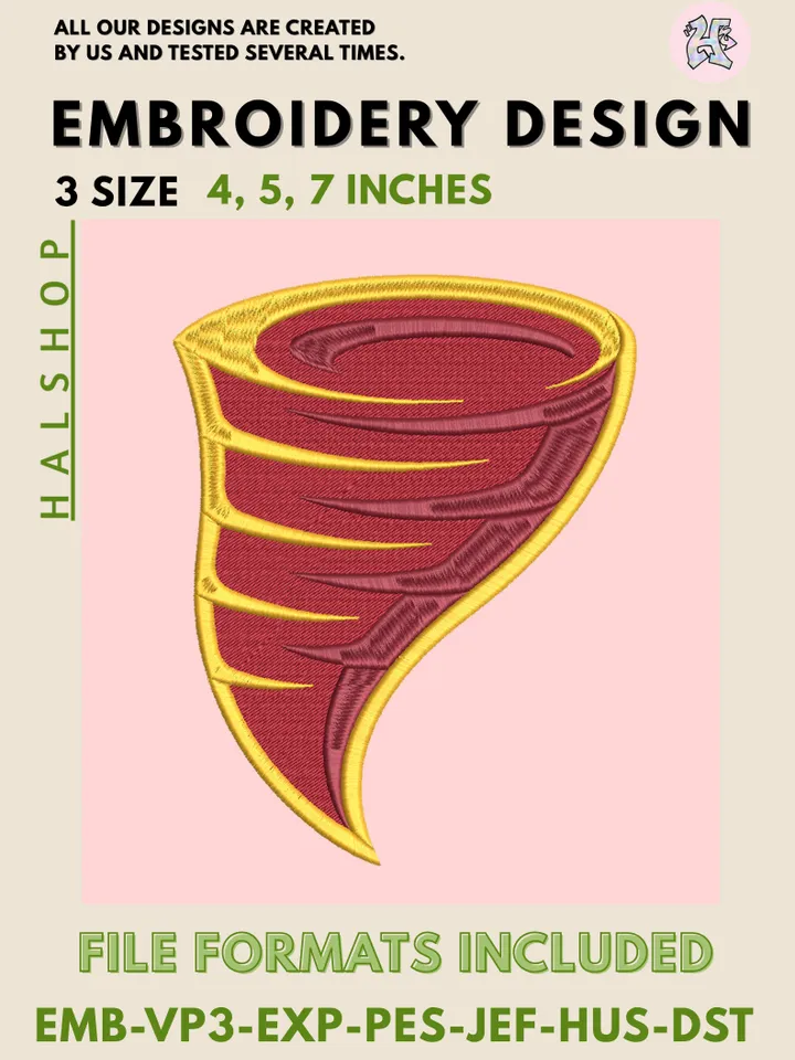 NCAA Iowa State Cyclones Logo – Instant Download Embroidery Design ❤️🏆