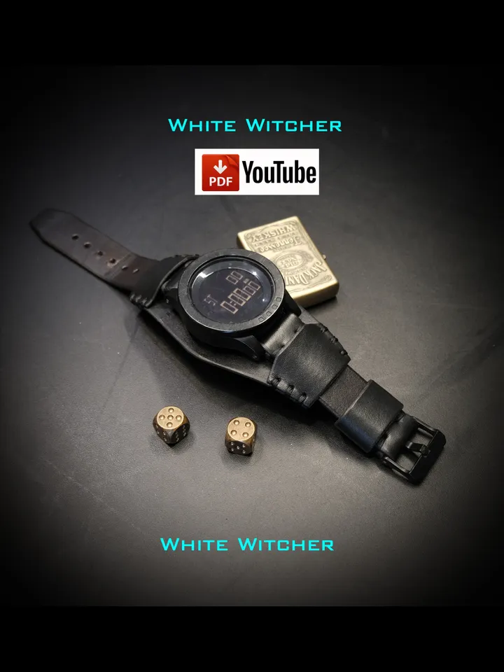 Watch strap - pdf leather pattern.OTH26