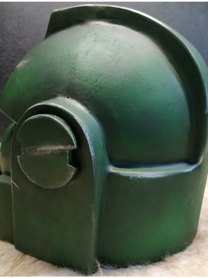 Space Marine - Dark Angel Cosplay - w40k helmet - paintball helmet - LED eyes -