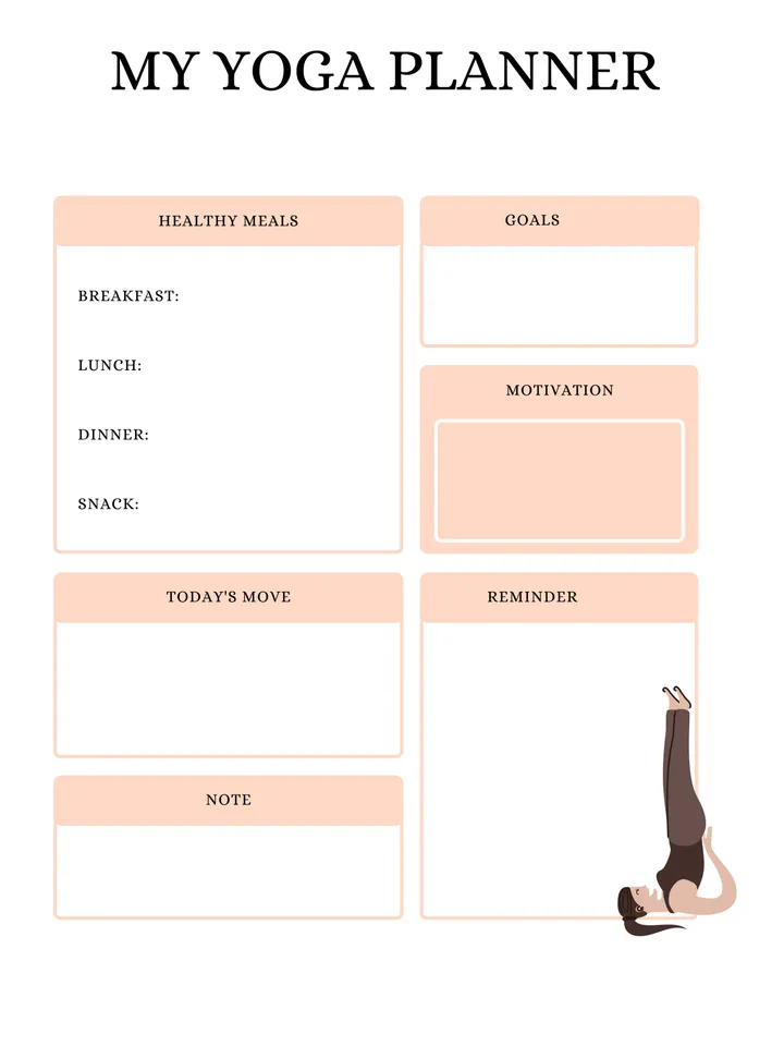 Yoga Journal with Resell Rights | Meditation Journal | Mindfulness Planner | Yoga Planner | PLR Digital Products | Canva Template.