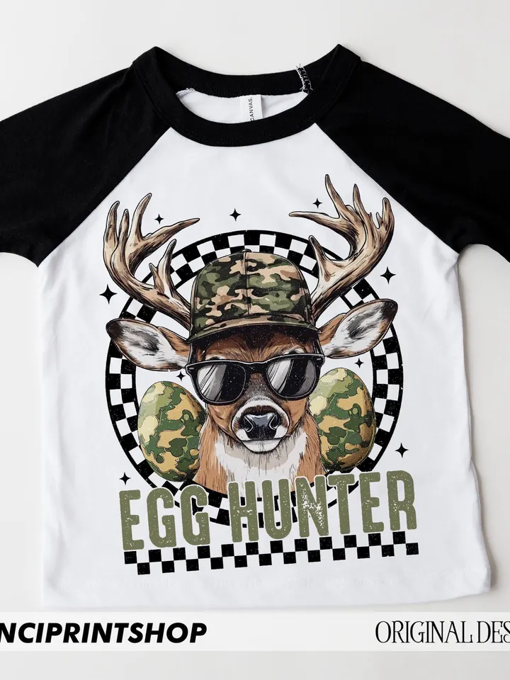 Deer Hunter Sublimation Png, Easter Kids png, Toddler Easter png, Deer Buck Backward Cap Hunting Png, Egg Hunter, Boys Easter Png, Boy png