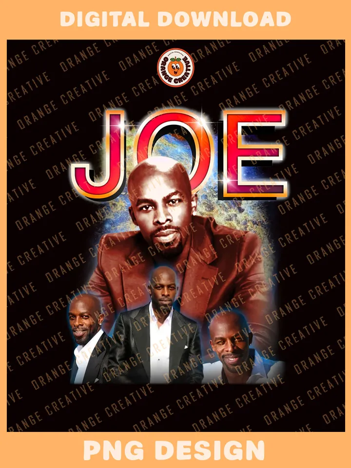 90s Joseph Thomas Singer Bootleg T-shirt PNG, 90s Bootleg Template, Graphic Joe PNG Files, Custom Bootleg RnB Music Tee, Digital Download