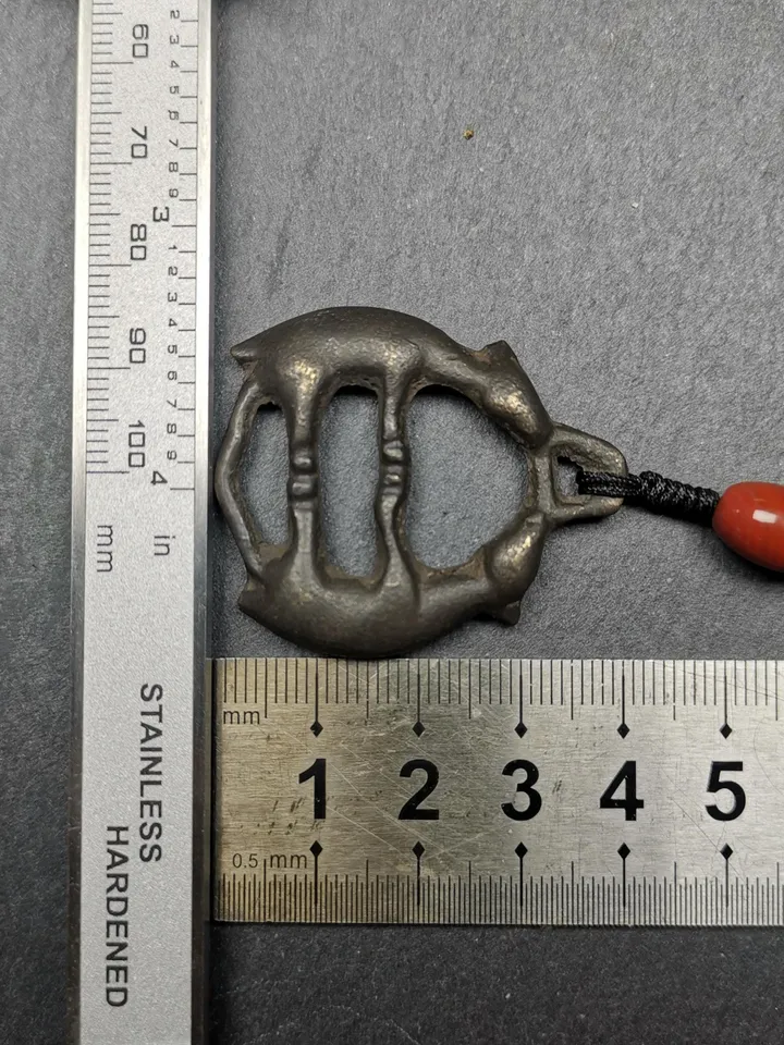 Gandhanra Antique Tibetan Buddhist Amulet Pair of Deer | Thokcha Protection Necklace for Harmony & Peace,Unique Spiritual Necklaces