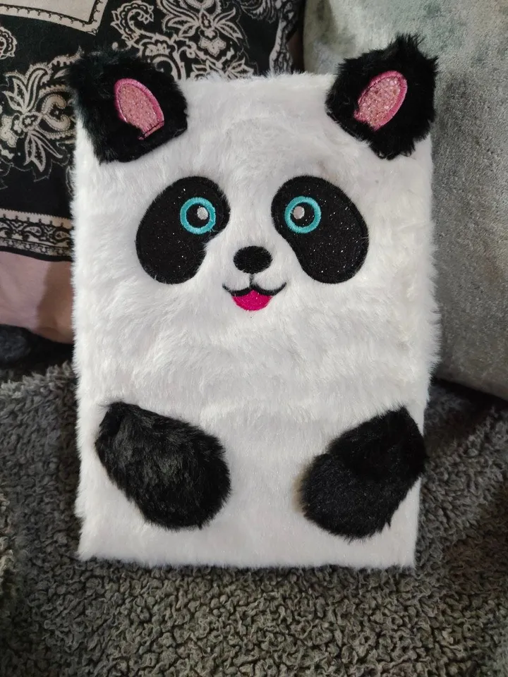 a5 notebook,plush notebook cat,unicorn,panda,children's diaries,furry diary,kids plush diary,gift for girl, plush gift, cartoon notepad