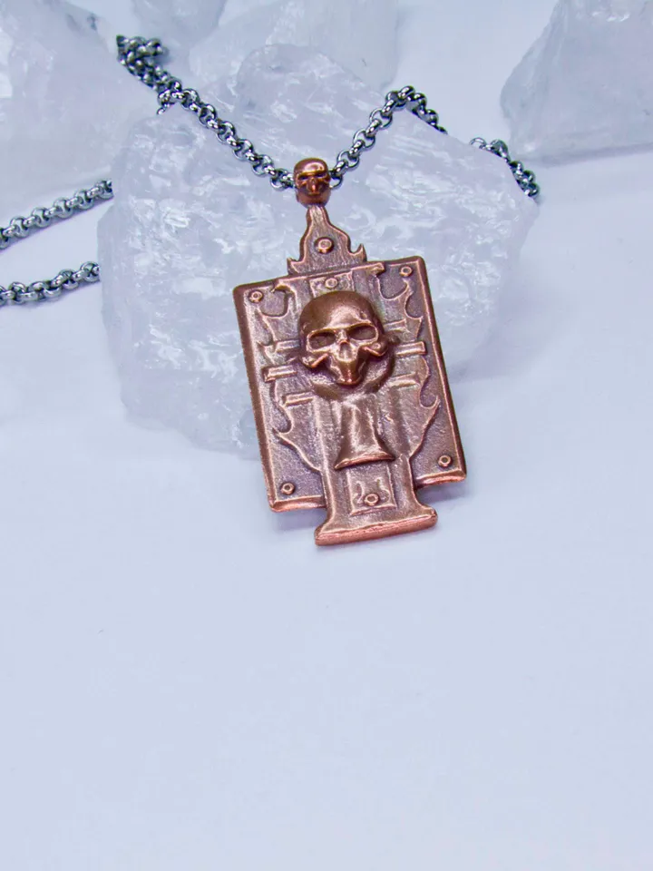 Pure Copper Ordo Hereticus Pendant of the Warhammer 40K Universe