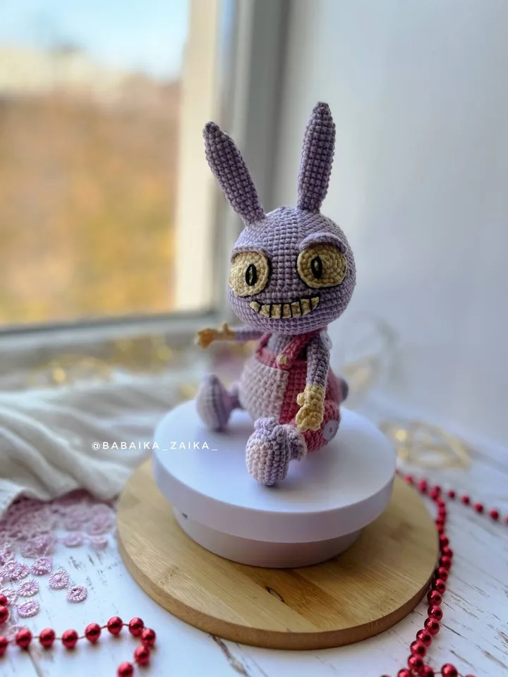 PDF Crochet Jax Pattern, Amazing Digital Circus Amigurumi Bunny Pattern, Crochet rabbit, Halloween Doll Pattern Amigurumi Doll Crochet Bunny