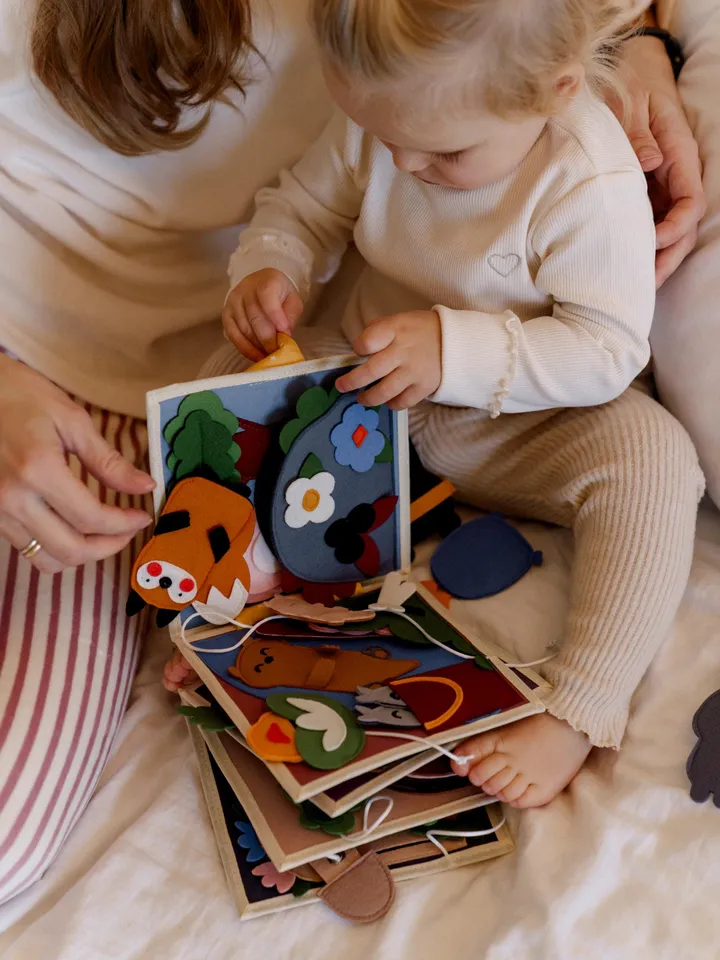 Quiet book children busy book toddler Montessori educational toys felt activity book forest toddler gift interactive soft fabric book