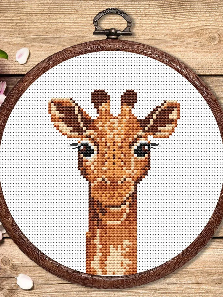 The Giraffe Cross Stitch Pattern, Animal Cross Stitch, Embroidery Giraffe, Savana Cross Stitch Pattern, Modern Cross Stitch Pattern #anm017