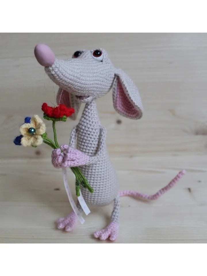 Crochet pattern rat (mouse) - digital pattern PDF