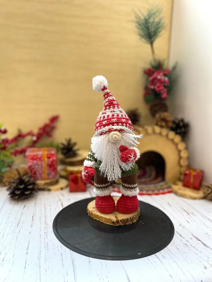 PDF Crochet Pattern Christmas Gnome doll, Amigurumi Scandinavian Gnome Tutorial, Santa Gnome Doll, Christmas ornaments, DIY Christmas Decor