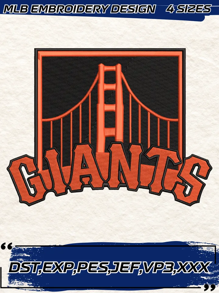 San Francisco Giants Alternate Logo Embroidery Design,MLB Embroidery Design,Machine Embroidery Design File,4 Sizes, Digital Download