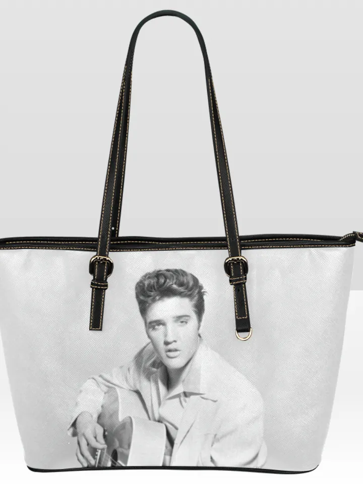 Elvis Presley Leather Tote Bag