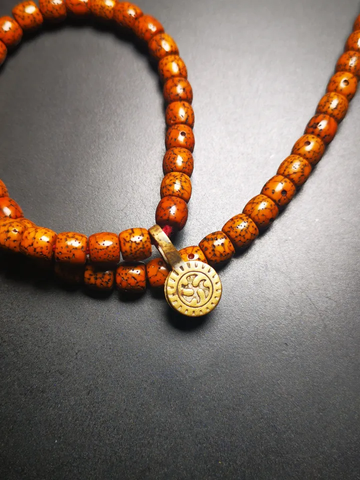 Gandhanra Handmade Buddhist Mala Counter Clip,Bum Counter Clip for Prayer Beads,Prayer Wheel Shape,Mala Accessories