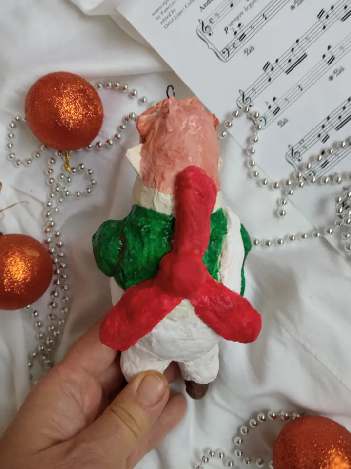 Carlson - handmade Christmas tree pendant. Xmas gifts Christmas decor. Art doll.
Christmas tree toy. Spun cotton doll