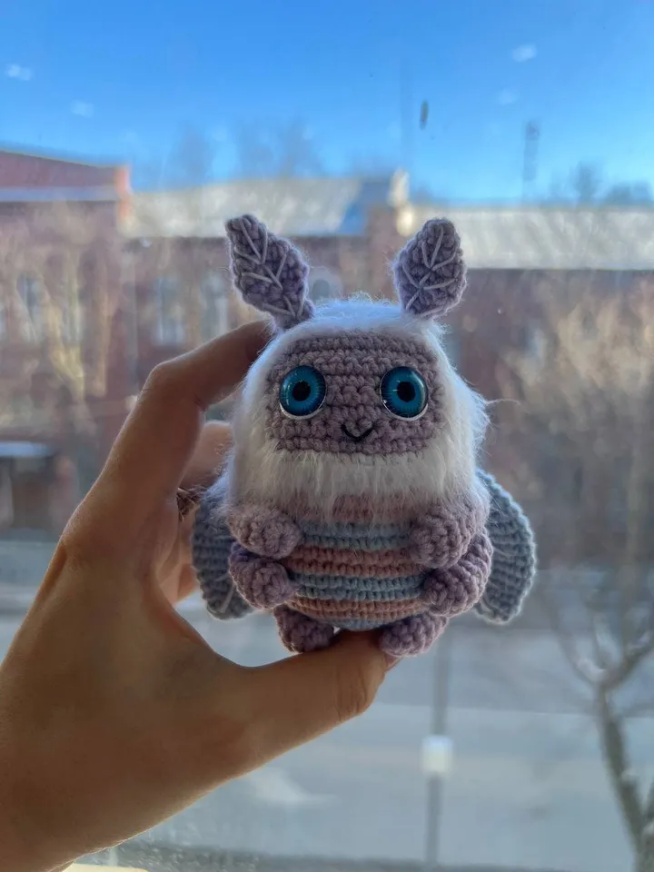 PDF Crochet Pattern Butterfly, Amigurumi Moth, Amigurumi Butterfly, Butterfly doll, Cute monster Moth, amigurumi animal