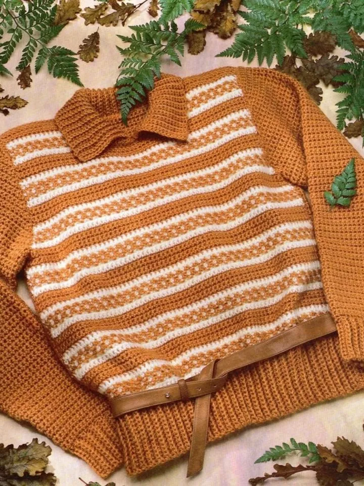Crochet sweater, pullover crochet pattern, women sweater pdf