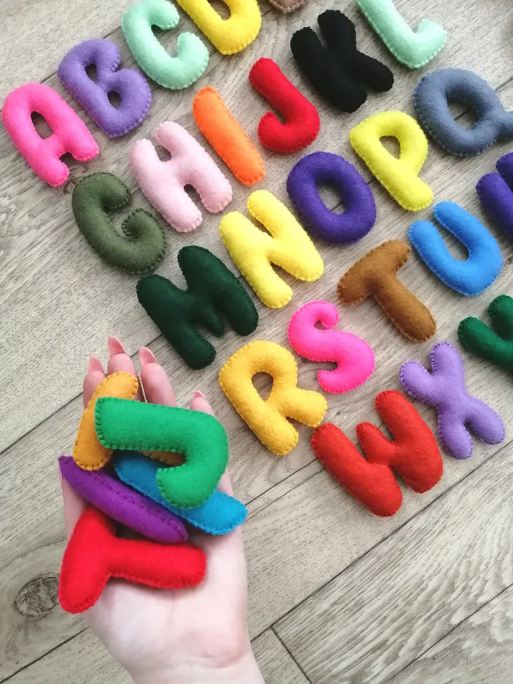 Huge 52 letter English alphabet for preschool children and homeschooling