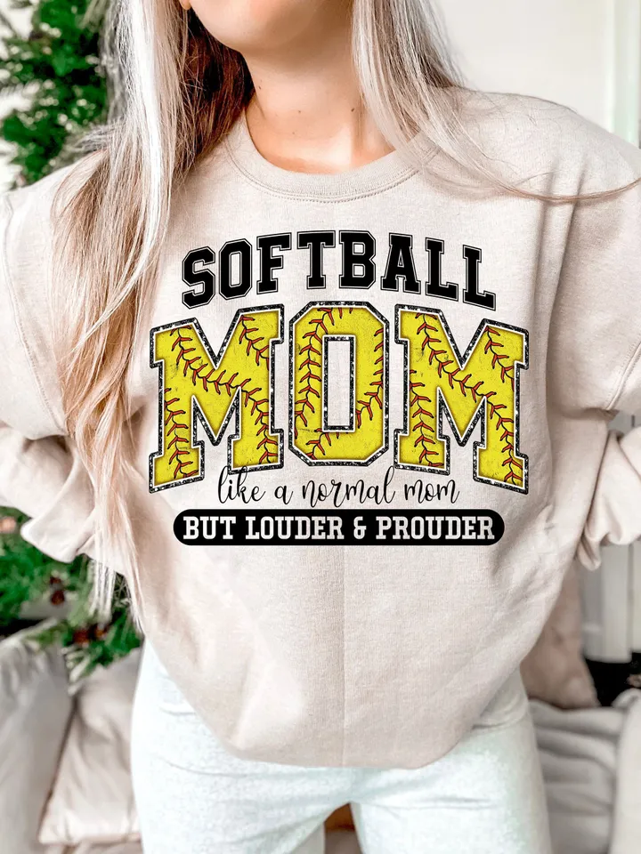Softball Mom PNG, Varsity, Distressed, Softball mama, Loud and Proud Softball Mom, Sublimation Design Downloads