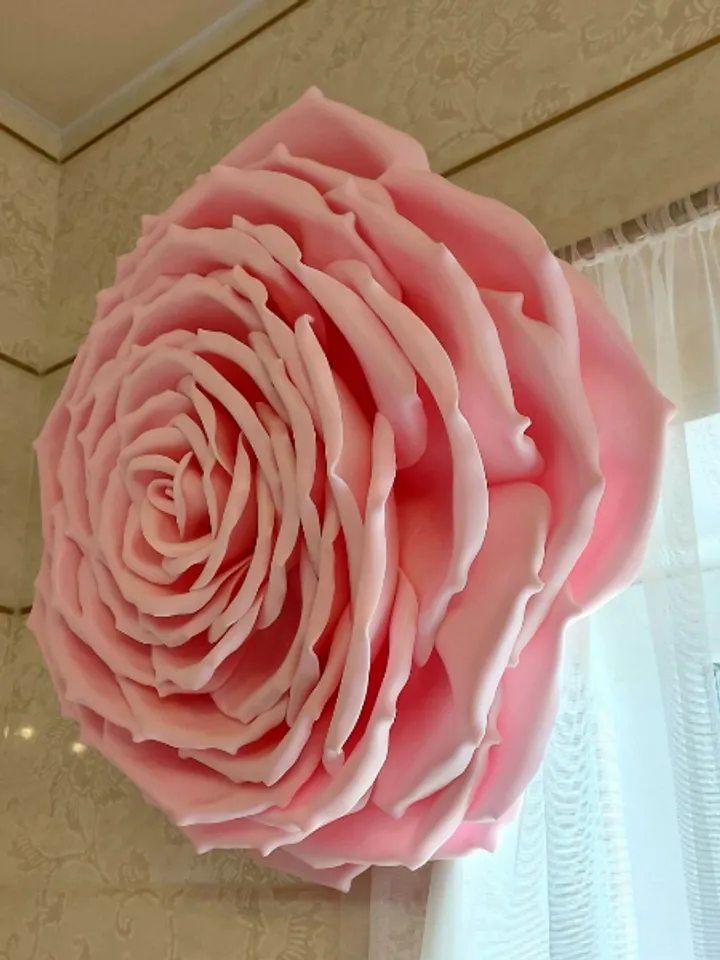 Giant hanging flowers 21inch large wedding roses on the arch, background, photo zones 10pcs