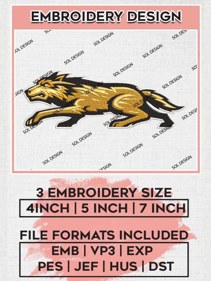 Wright State Raiders Team Mascot Logo Embroidery Design Files, NCAA Wright State Raiders Machine Embroidery, NCAA Teams, Game Day, 3 sizes, NCAA Machine embroidery designs, Digital Download