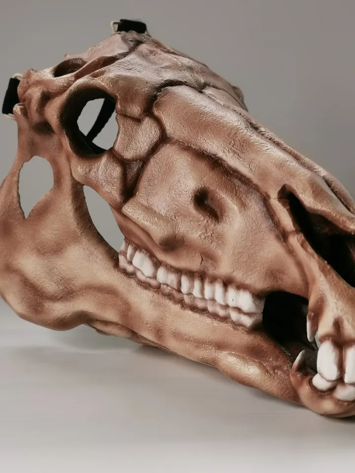Horse Skull Mask, Horror Mask, Realistic Skull Mask, halloween scary mask, creepy mask, skull costume mask, shamanic mask,pagan mask