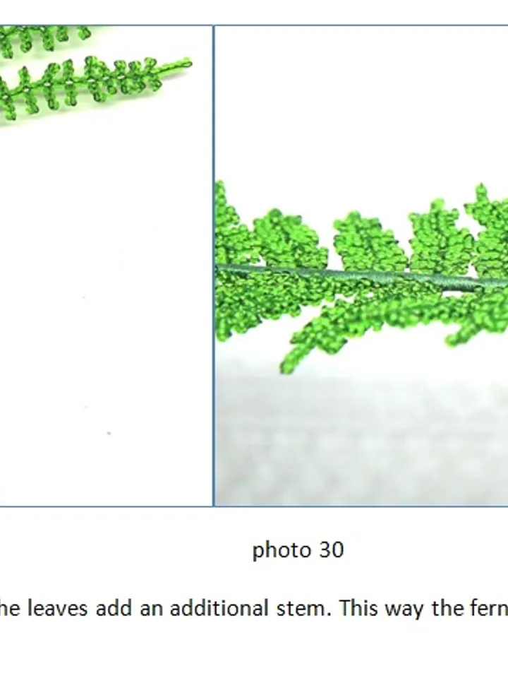 Beaded Flowers pattern | Fern | Seed bead patterns | Beadwork pattern | Digital Download - PDF