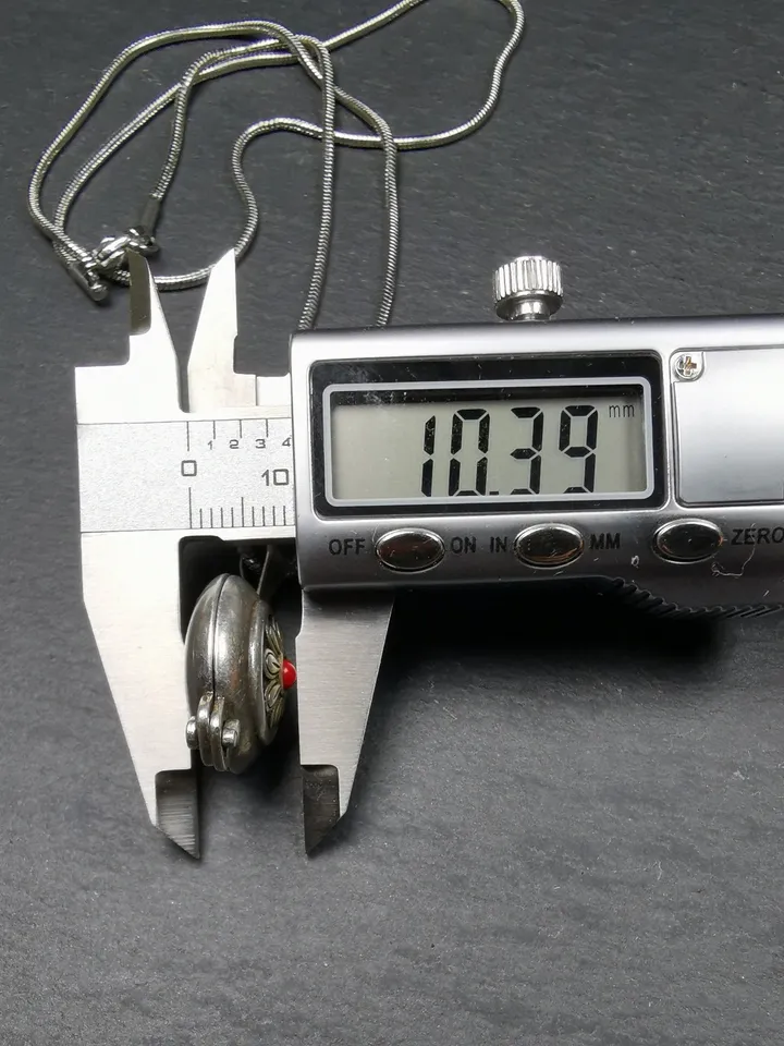 Gandhanra Handmade Antique Silver Gau Ghau Shrine, Flower Pattern Gau Box, Mini Tibetan Buddhist Altar Amulet Necklace
