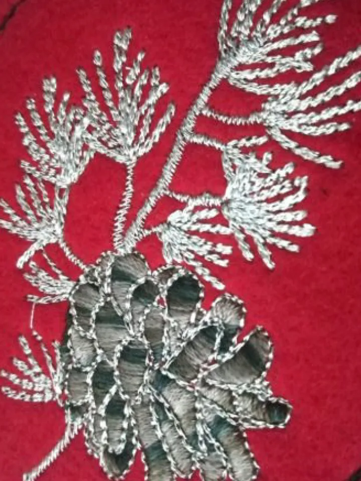 Machine Embroidery Design Pine Cone