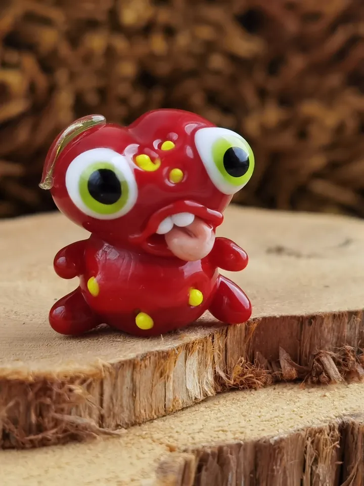 Tiny monster miniature, glass monster figurine, monster sculpture for terrarium decoration or fairy garden decor