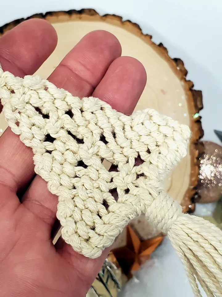 Macrame Tree Ornament Macrame Christmas Tree Macrame Christmas Ornaments Unbreakable Ornaments Holiday Car Charm Boho Tree Ornaments