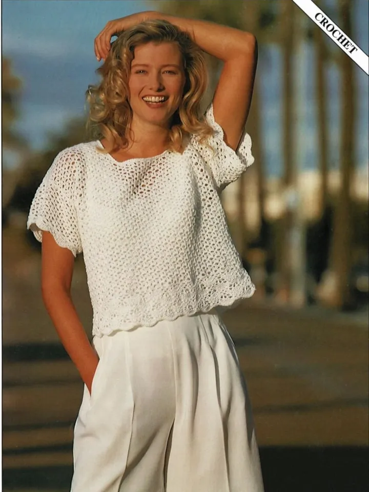 crochet pattern top, crochet pattern crop top, Crochet Summer top PDF instant download