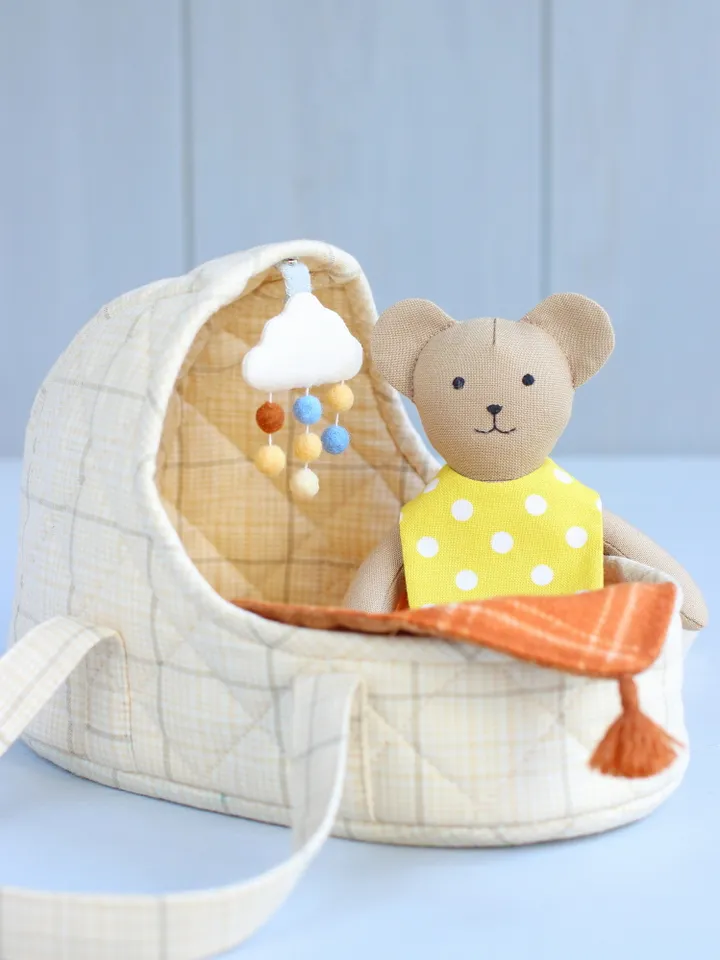 PDF Hooded Basket for Mini Doll Sewing Pattern