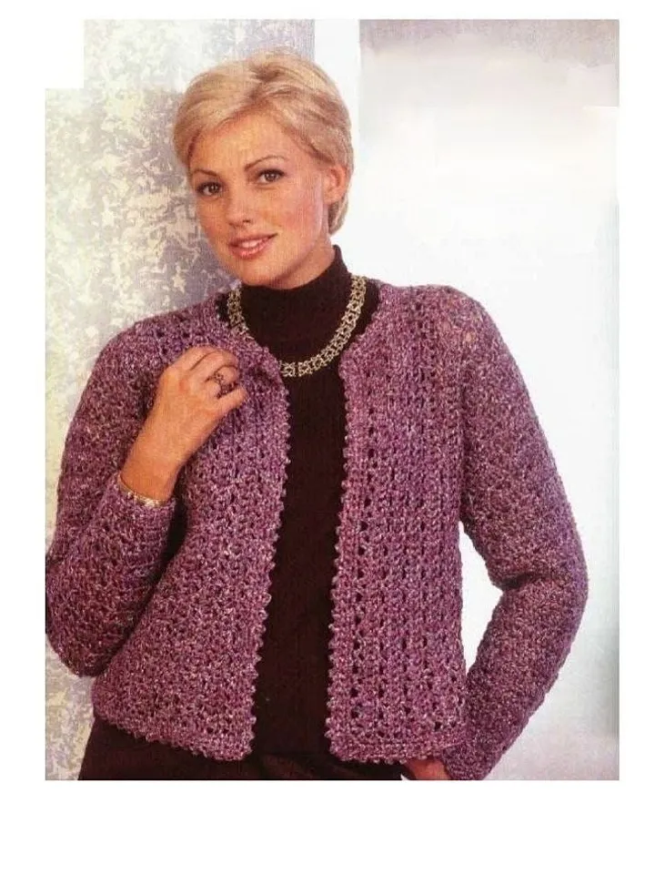 Cardigan crochet pattern, lace cardigan crochet, women ladies cardigan pdf instant download