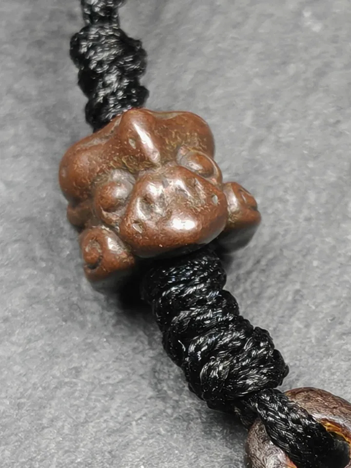 ONLE 1 - Gandhanra Authentic Old Phurba Amulet - Tibetan Ritual Kila Pendant - Made of Thokcha - 76mm Length