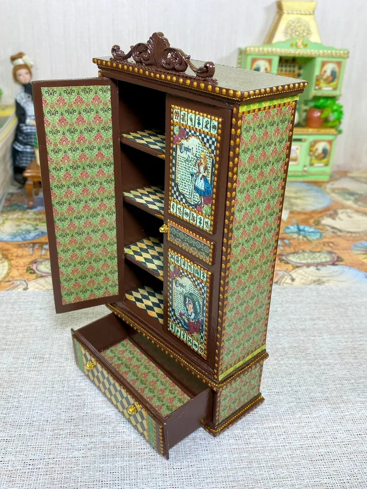 Tutorial. Doll closet. 1:12. Doll furniture. Dollhouse miniature.