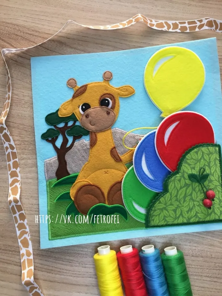 Animals Quiet book Pattern PDF, Felt book pattern, Soft montessori book template, Quiet book sewing ideas for baby 1, 2, 3 year old