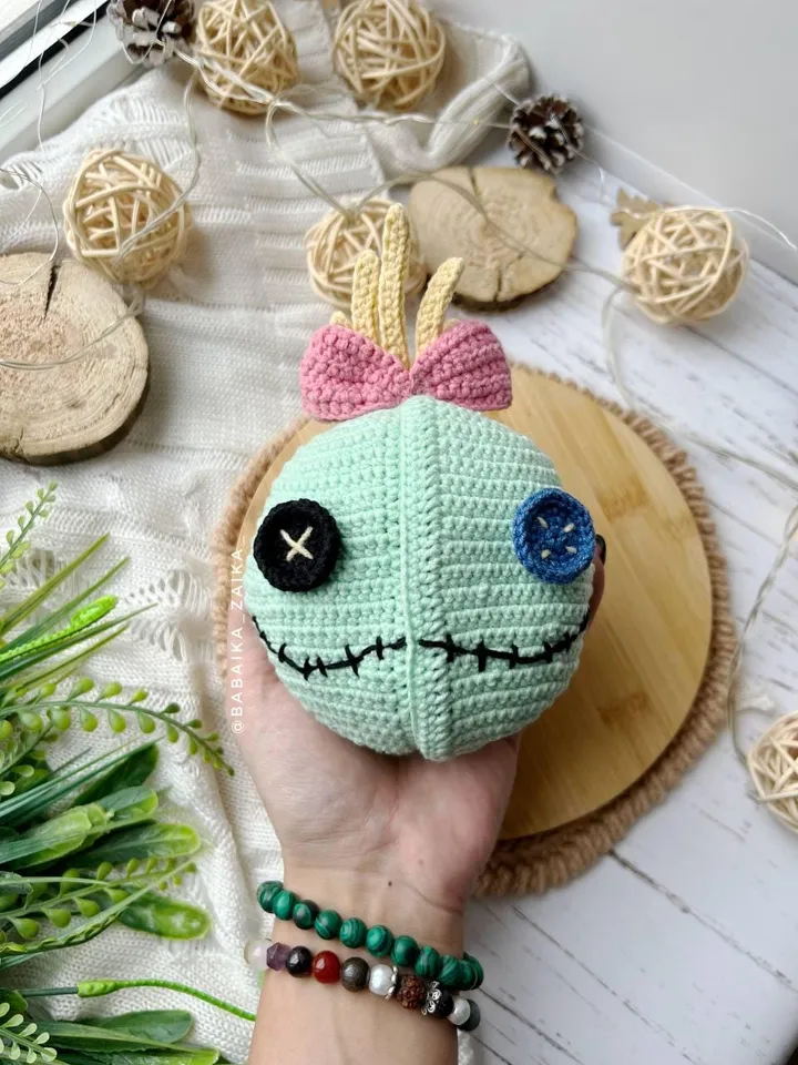 PDF Crochet Pattern Blue Alien Monster in Scrump, Amigurumi funny doll pattern, Cute monster, Animal pattern, Halloween pattern
