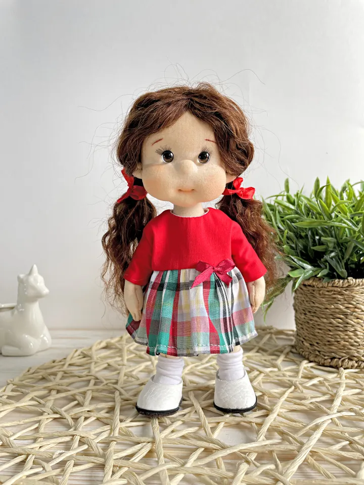 Art Doll Waldorf Doll Inspiration Handmade Textile Doll Birthday Gift for Girl