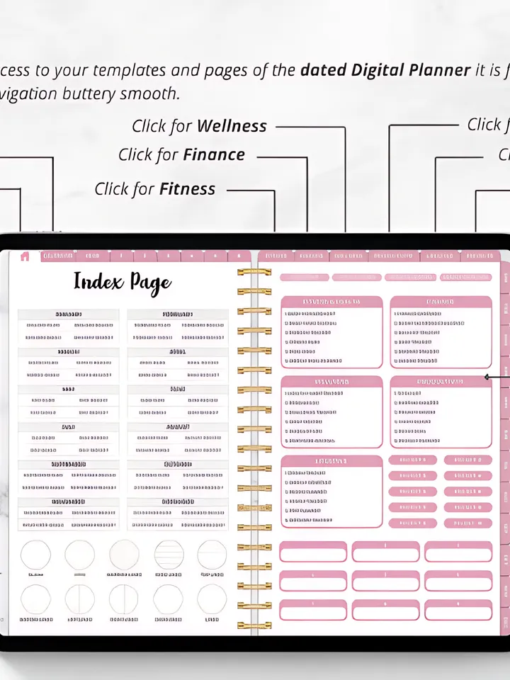 2023-2024 Pink Digital Planner